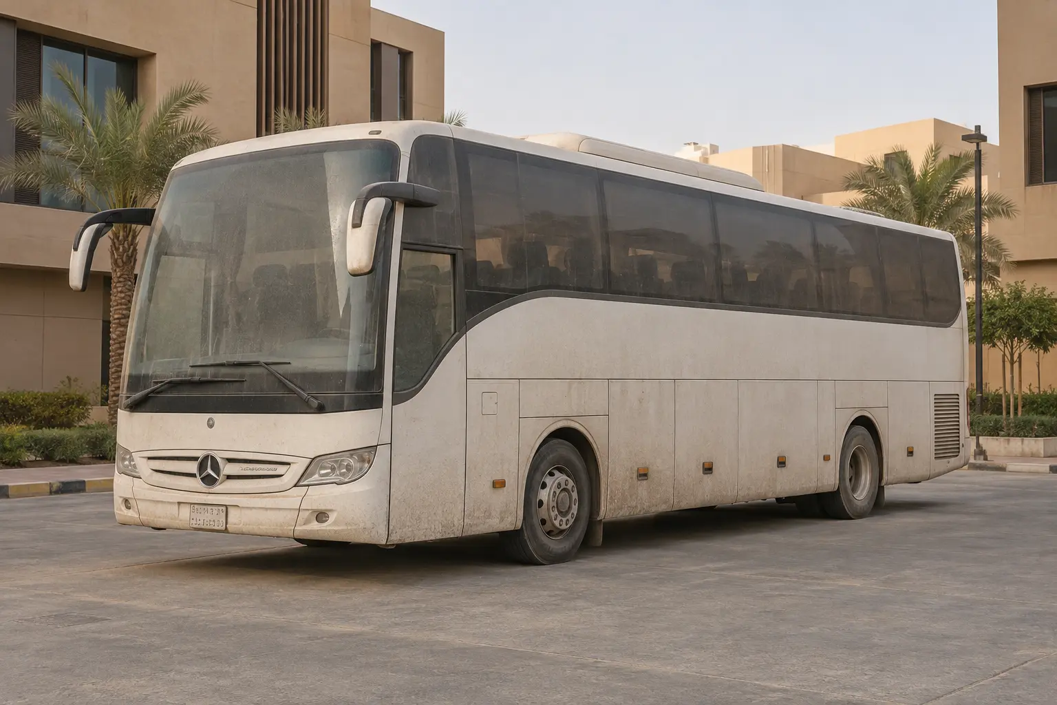 Bus Cleaning — Before