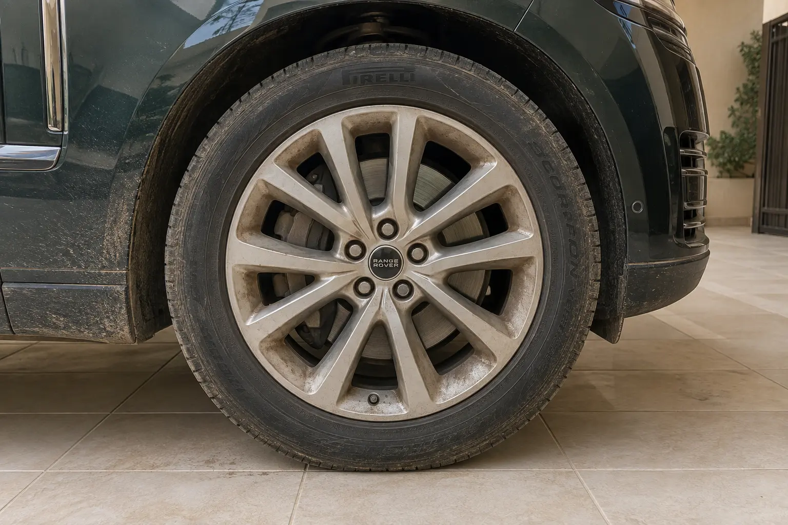 Wheel & Tyre Cleaning — Before